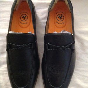 Thomas & Vine Men's Finegan Black Leather loafers 11.5 - New in Box
